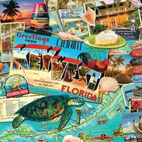 Hart Puzzles Key West By Kate Ward Thacker, 24 X 30 1000 Piece Puzzle