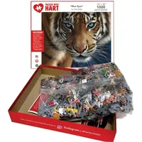 Hart Puzzles Blue Eyes Tiger By Colin Bogle, 24 X 30 1000 Piece Puzzle