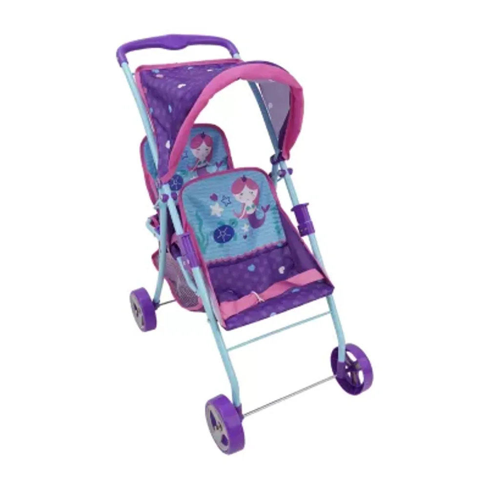 509 Mermaid Twin Doll Stroller Baby Play