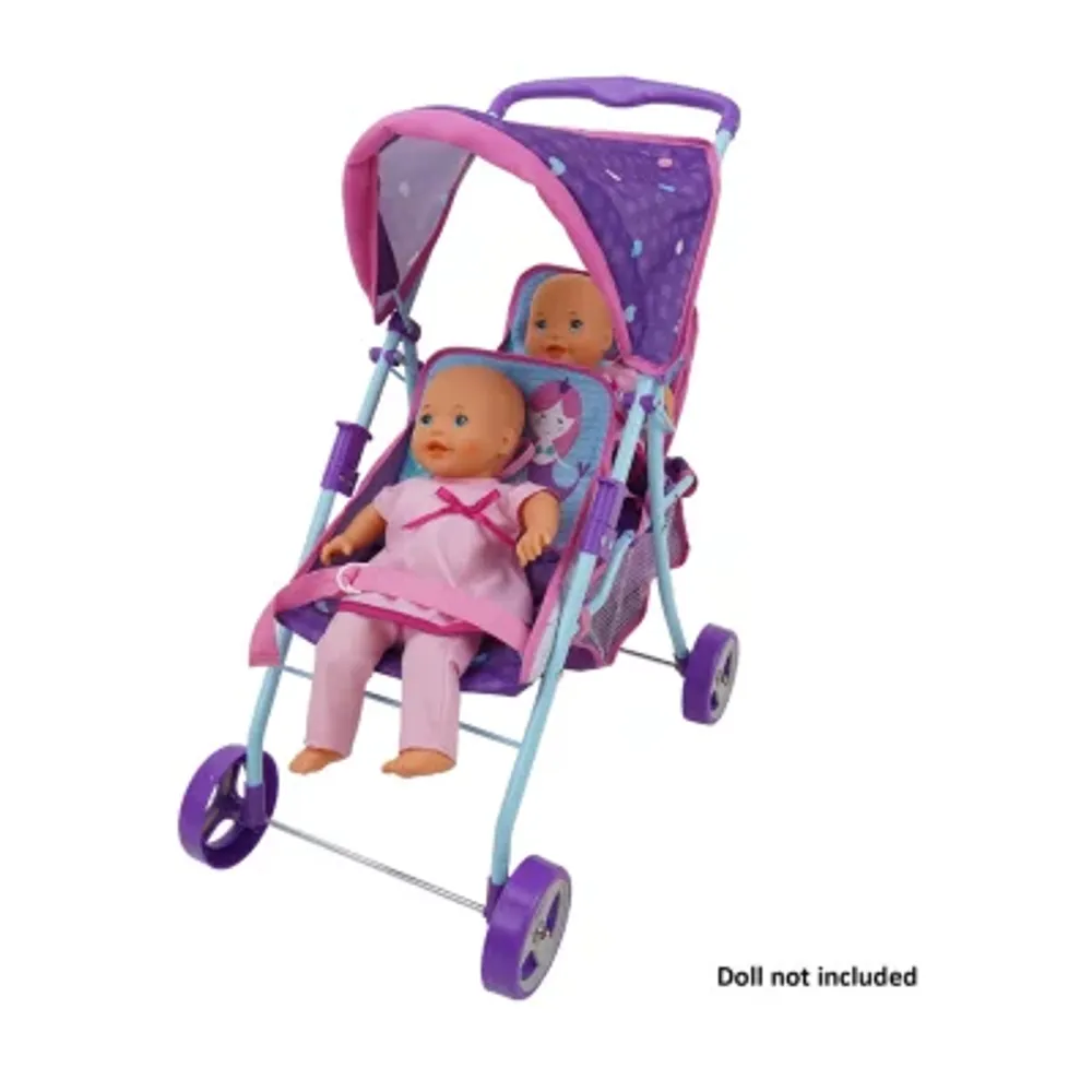 509 Mermaid Twin Doll Stroller Baby Play