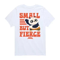 Big Girls Small But Fierce Crew Neck Short Sleeve Graphic T-Shirt