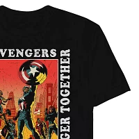 Novelty Mens Crew Neck Short Sleeve Regular Fit Avengers Graphic T-Shirt