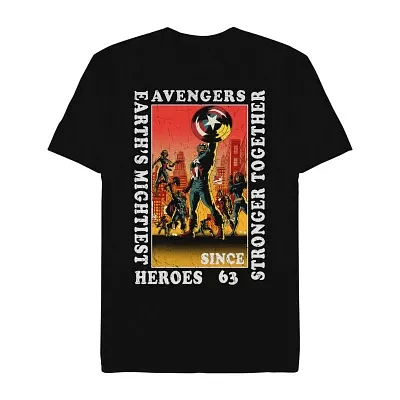 Mens Short Sleeve Avengers Graphic T-Shirt