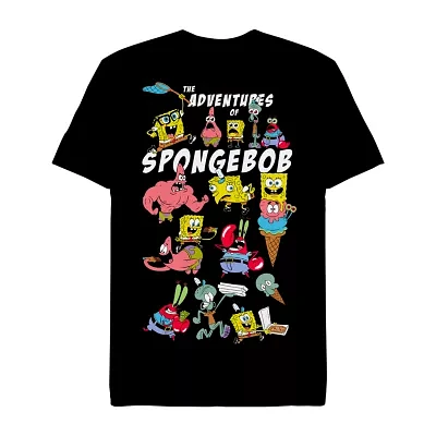 Mens Short Sleeve Spongebob Graphic T-Shirt