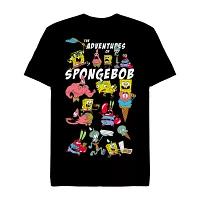 Mens Short Sleeve Spongebob Graphic T-Shirt