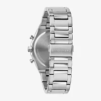 Caravelle Designed By Bulova Mens Silver Tone Stainless Steel Bracelet Watch 43a158