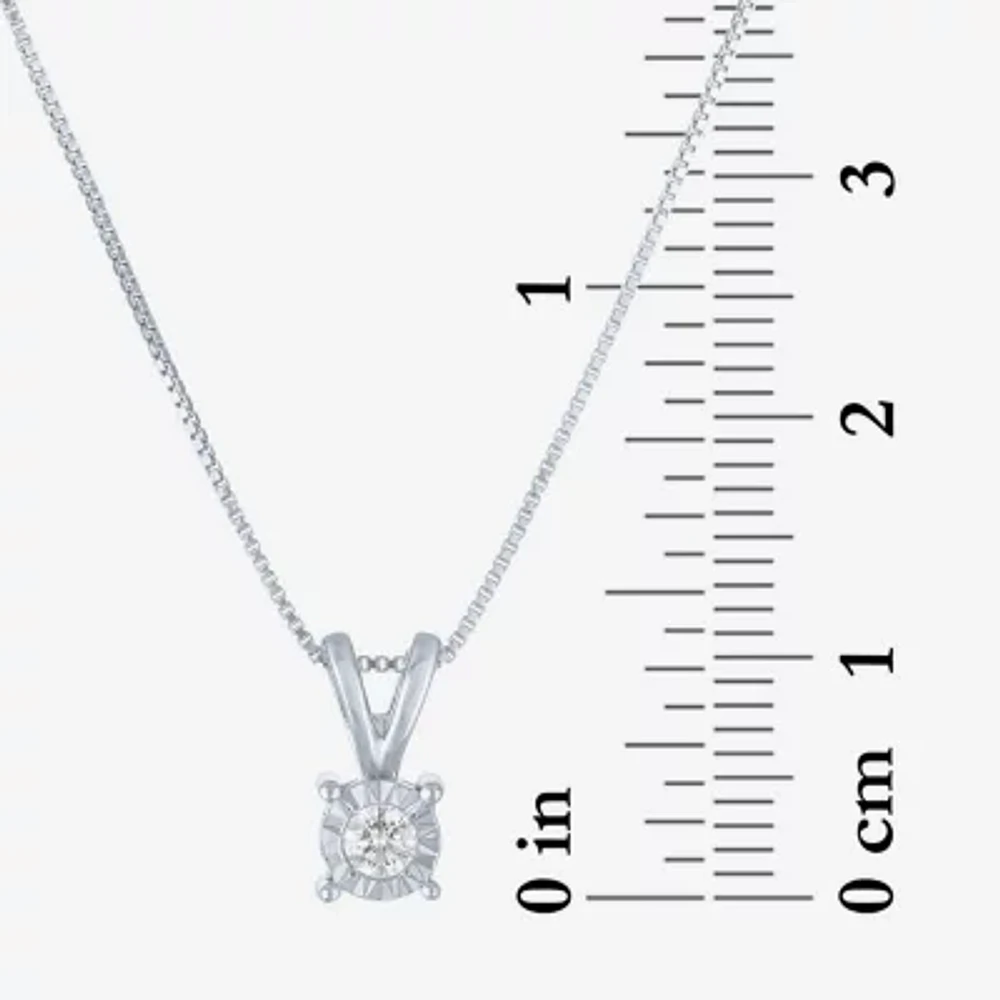 (G-H / I1-I2) 1/3 CT. T.W. Lab Grown White Diamond Sterling Silver Round 2-pc. Jewelry Set