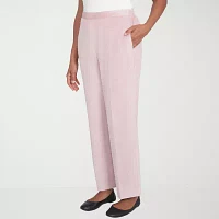 Alfred Dunner Telluride Womens Comfort Waistband Straight Corduroy Pant