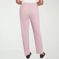 Alfred Dunner Telluride Womens Mid Rise Straight Pull-On Pants