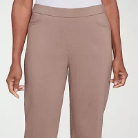 Alfred Dunner Telluride Womens Mid Rise Straight Pull-On Pants