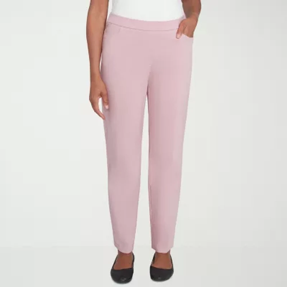 Alfred Dunner Telluride Womens Mid Rise Straight Pull-On Pants