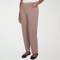 Alfred Dunner Telluride Womens Mid Rise Straight Pull-On Pants