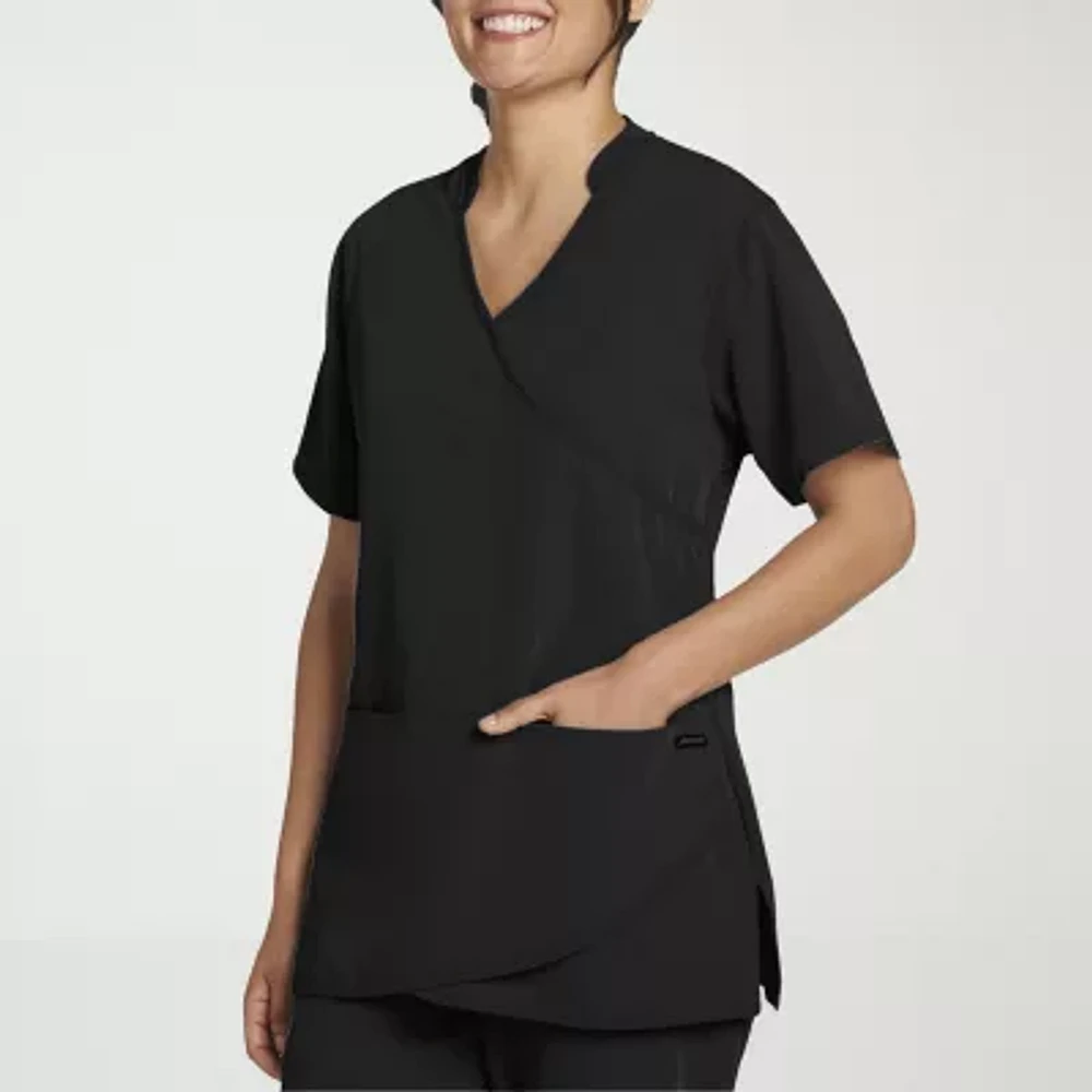 Jockey 2482 Womens V Neck Stretch Fabric Short Sleeve Scrub Top