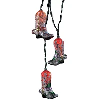 Kurt Adler 10-Light Glitter Boots Indoor Light Set