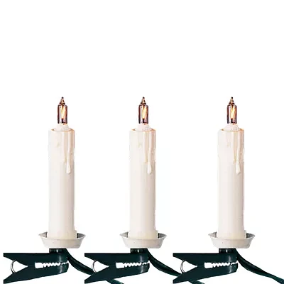 Kurt Adler 10-Light Clip-On Candle Light Set