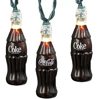 Kurt Adler 10-Light Plastic Coke Bottle Light Set