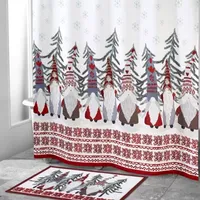 Avanti Christmas Gnome Shower Curtain