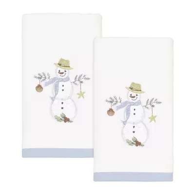 Avanti Coastal Snowman 2-pc. Fingertip Towel