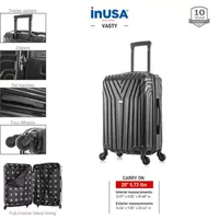 InUSA Vasty 20" Carry-On Hardside Lightweight Spinner Luggage