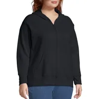 JMS by Hanes Womens Long Sleeve Hoodie Plus