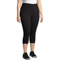 JMS by Hanes Womens High Rise Capri Plus