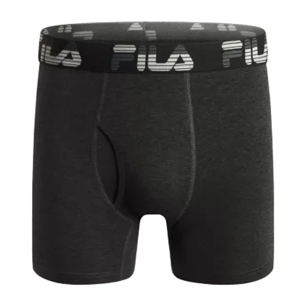 FILA Stretch Fly Big Mens 4 Pack Boxer Briefs