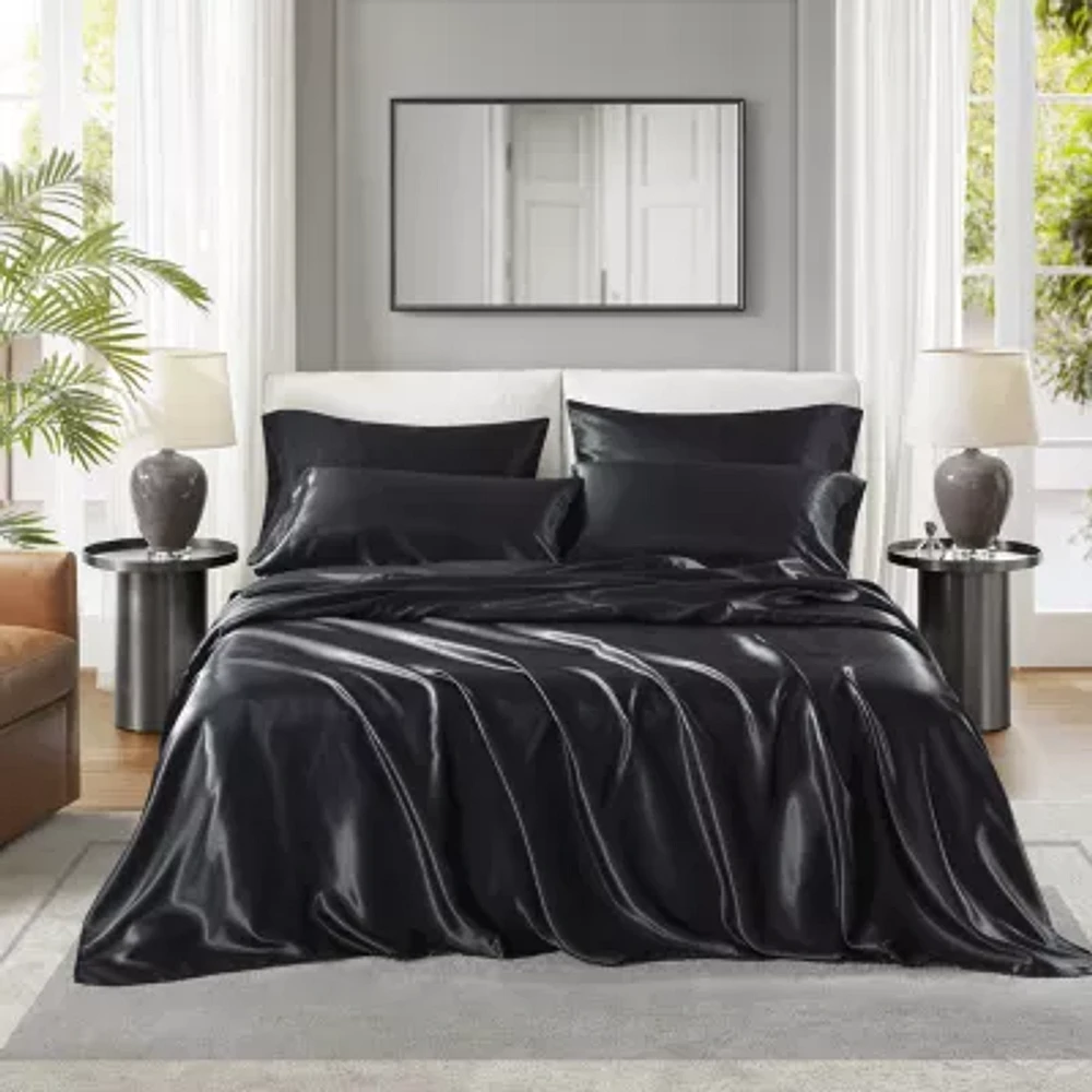 Madison Park Essentials Solid Satin 6-pc. Sheet Set