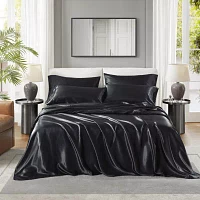 Madison Park Essentials Solid Satin 6-pc. Sheet Set