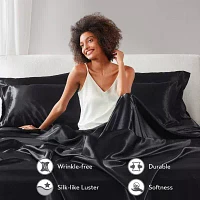 Madison Park Essentials Solid Satin 6-pc. Sheet Set