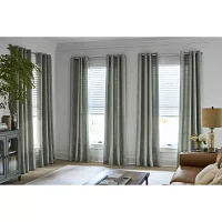 Regal Home Ayden Solid Energy Saving Blackout Grommet Top Single Curtain Panel