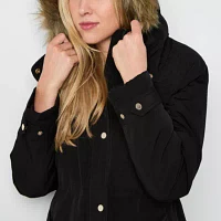 Miss Gallery Heavyweight Fur Trimmed Puffer Jacket