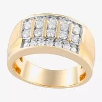 Mens CT. T.W. Natural White Diamond 10K Gold Fashion Ring