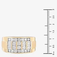 Mens CT. T.W. Natural White Diamond 10K Gold Fashion Ring