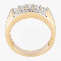 Mens CT. T.W. Natural White Diamond 10K Gold Fashion Ring