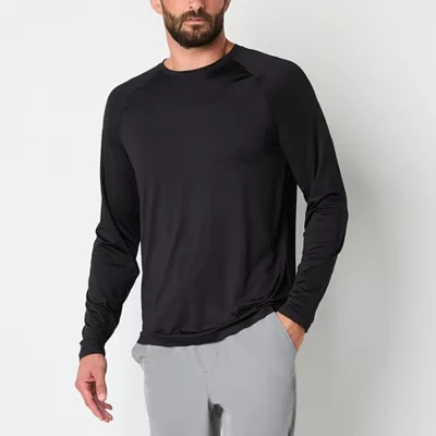 Xersion Activated Cooling Mens Crew Neck Long Sleeve T-Shirt