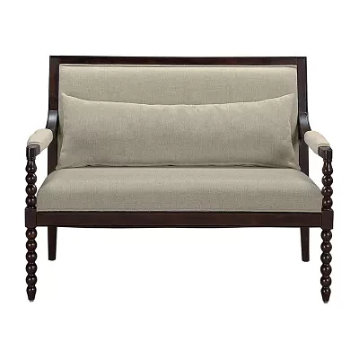 Martha Stewart Pad-Arm Upholstered Loveseat