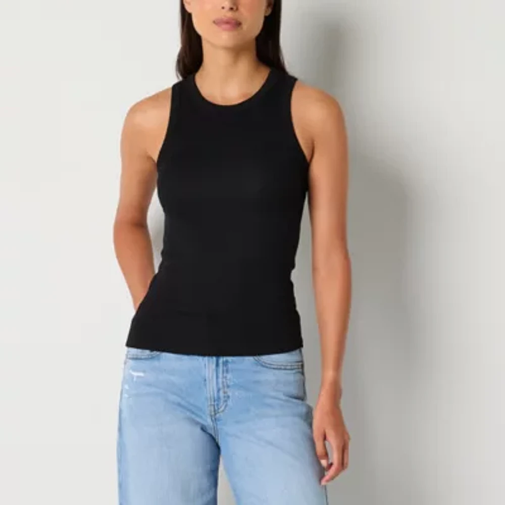 a.n.a Womens High Neck Sleeveless Tank Top