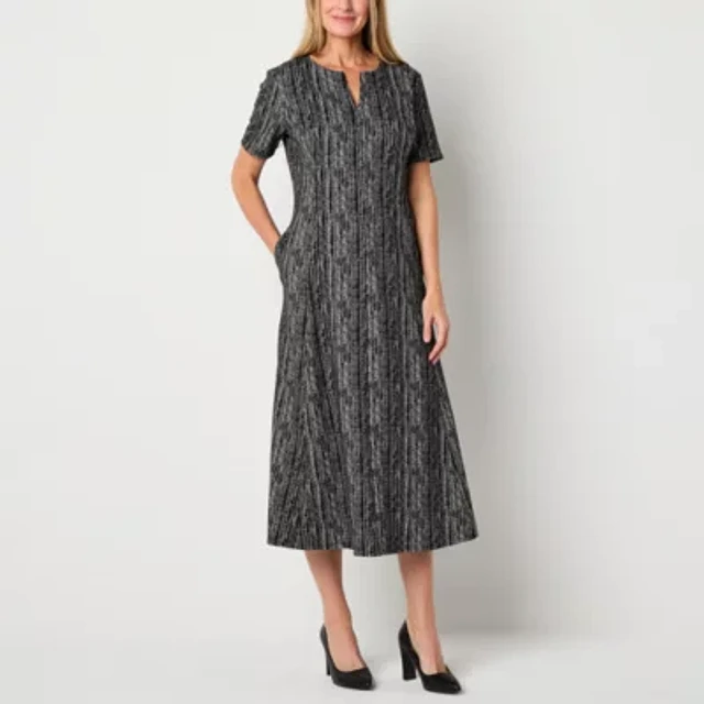 Home | Liz Claiborne Womens Short Sleeve Geometric Midi Fit + Flare Dress at Plaza Del Caribe in Ponce, PR Home | Liz Claiborne Womens Short Sleeve Geometric Midi Fit + Flare Dress at Plaza Del Caribe in Ponce, PR