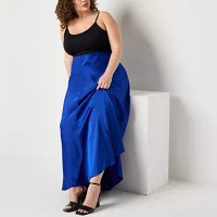 Worthington Womens Maxi Skirt - Plus