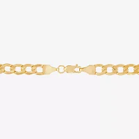 Made in Italy 10K Gold 7.5 Inch Hollow Curb Chain Bracelet