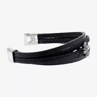 Mens Stainless Steel Cord Bracelet