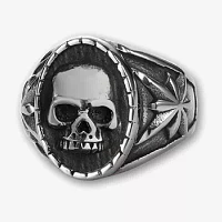 Mens Stainless Steel Skull Fashion Ring