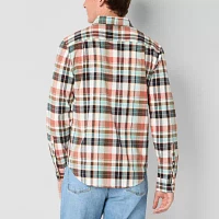 mutual weave Mens Regular Fit Long Sleeve Plaid Button-Down Shirt