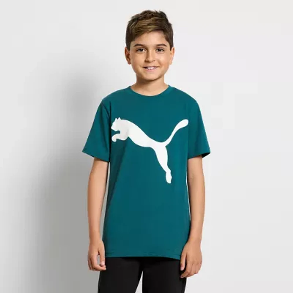 PUMA Big Boys Crew Neck Short Sleeve Graphic T-Shirt