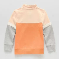 Okie Dokie Toddler & Little Boys Long Sleeve Quarter-Zip Pullover