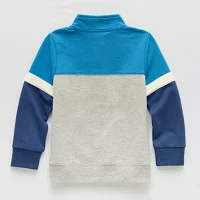 Okie Dokie Toddler & Little Boys Long Sleeve Quarter-Zip Pullover