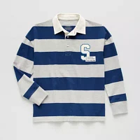 Thereabouts Little & Big Boys Spread Collar Long Sleeve Rugby Shirt