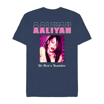 Mens Short Sleeve Aaliyah Graphic T-Shirt