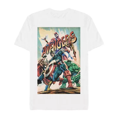 Mens Short Sleeve Avengers Graphic T-Shirt