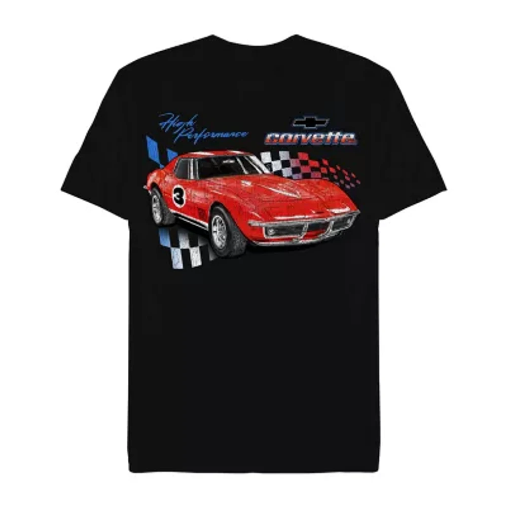 Mens Short Sleeve Corvette Graphic T-Shirt